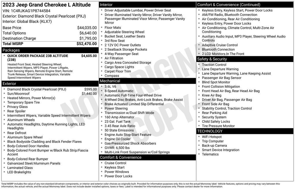 2023 Jeep Grand Cherokee L Altitude