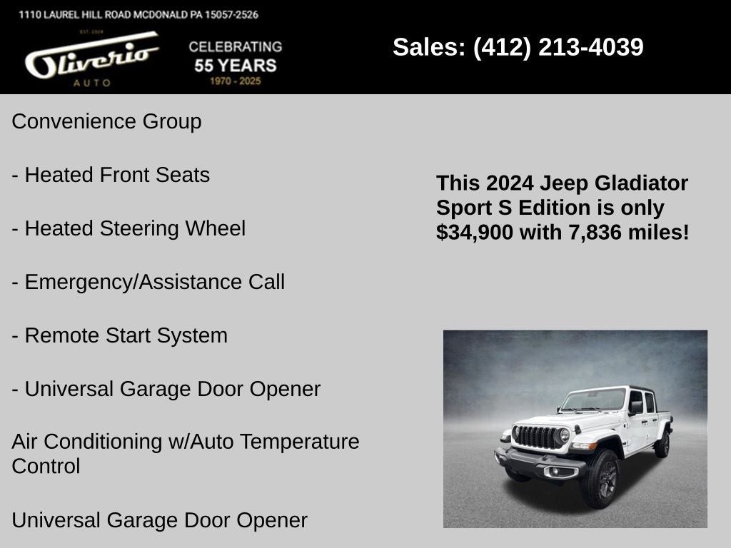 2024 Jeep Gladiator Sport