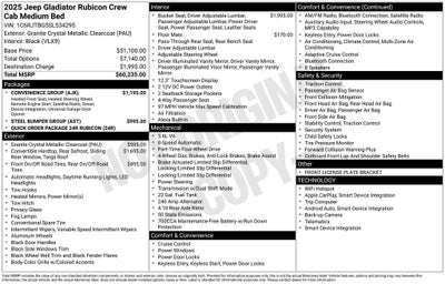 2025 Jeep Gladiator Rubicon
