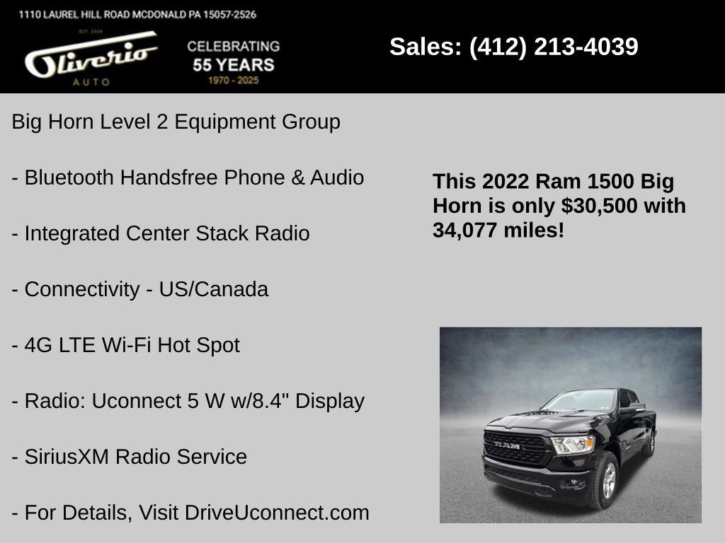 2022 RAM 1500 Big Horn/Lone Star