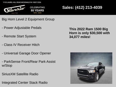 2022 RAM 1500 Big Horn/Lone Star