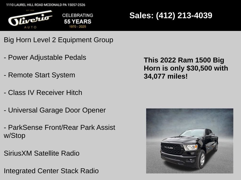 2022 RAM 1500 Big Horn/Lone Star