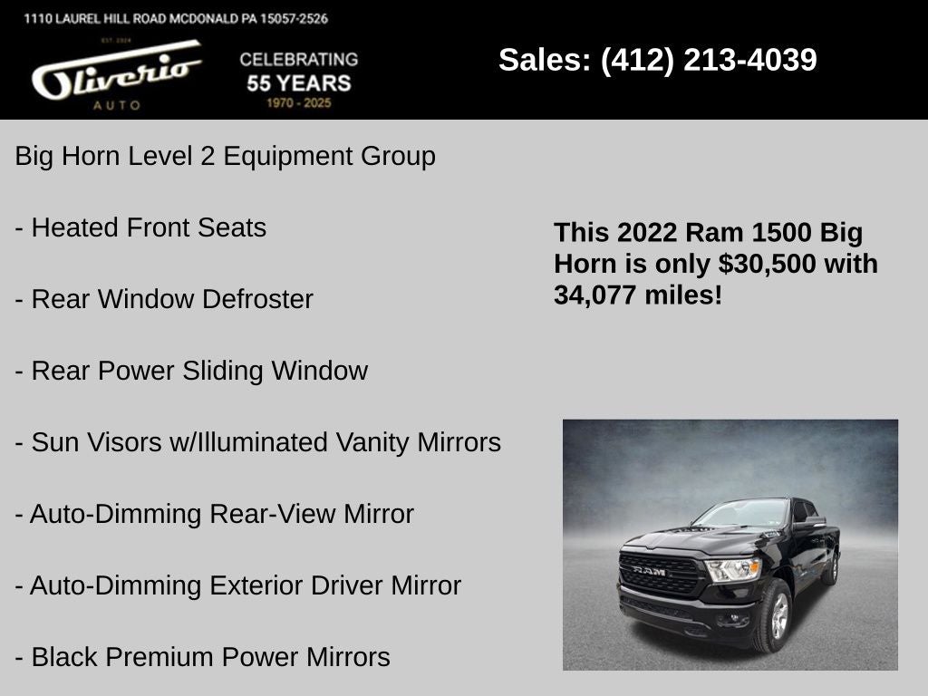 2022 RAM 1500 Big Horn/Lone Star