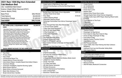 2021 RAM 1500 Big Horn/Lone Star