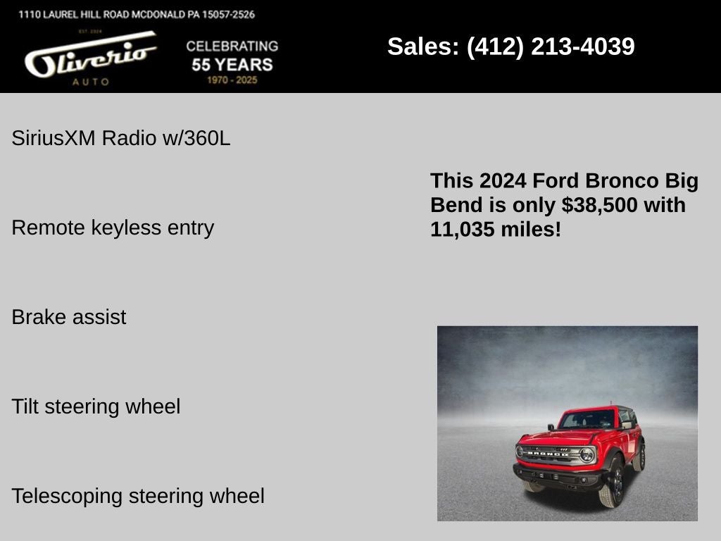 2024 Ford Bronco Big Bend