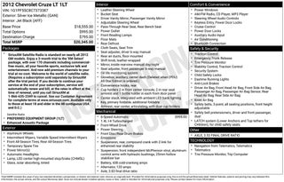 2012 Chevrolet Cruze 1LT