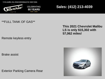 2021 Chevrolet Malibu LS 1FL