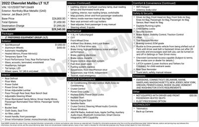 2022 Chevrolet Malibu LT