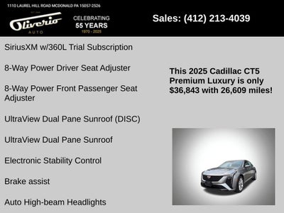 2025 Cadillac CT5 Premium Luxury
