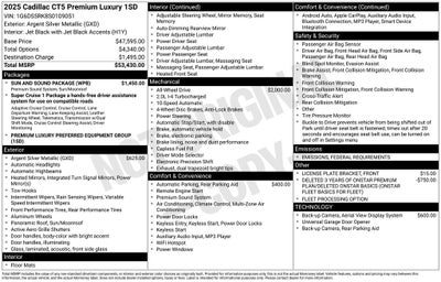 2025 Cadillac CT5 Premium Luxury
