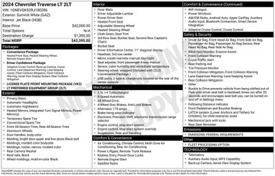 2024 Chevrolet Traverse LT 2LT