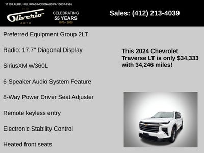 2024 Chevrolet Traverse LT 2LT