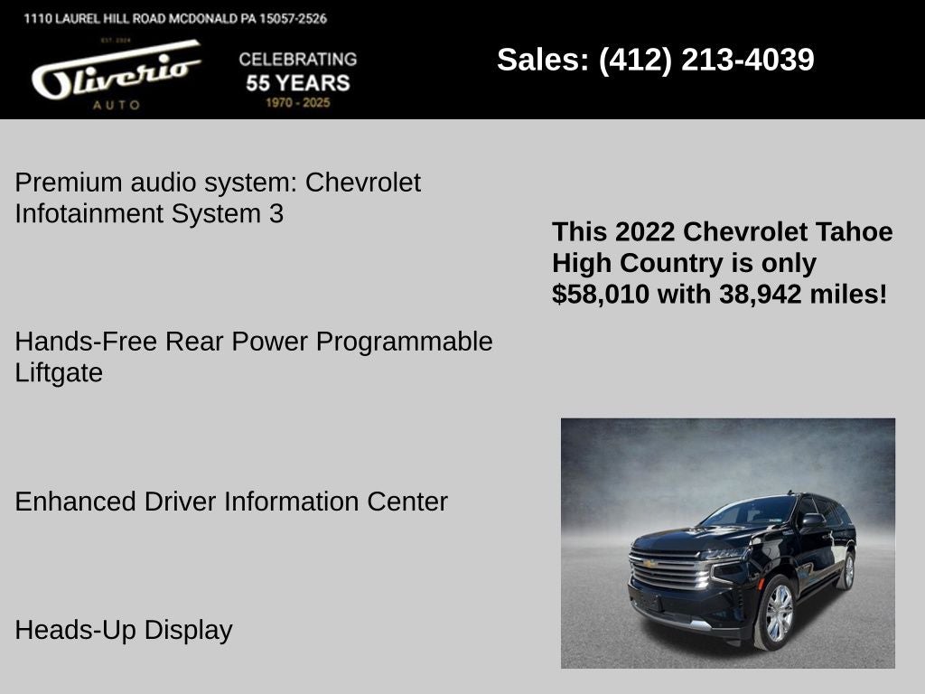 2022 Chevrolet Tahoe High Country