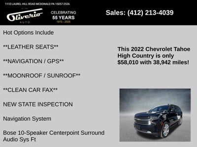 2022 Chevrolet Tahoe High Country