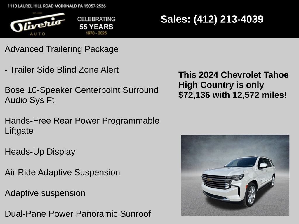 2024 Chevrolet Tahoe High Country