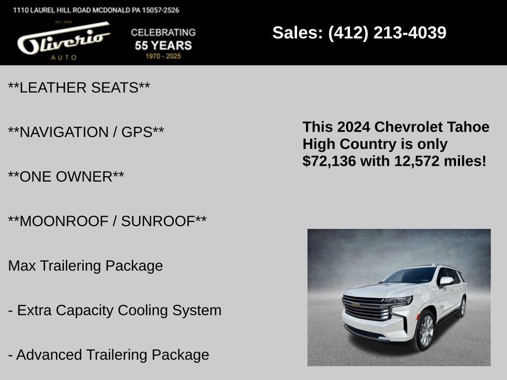 2024 Chevrolet Tahoe High Country