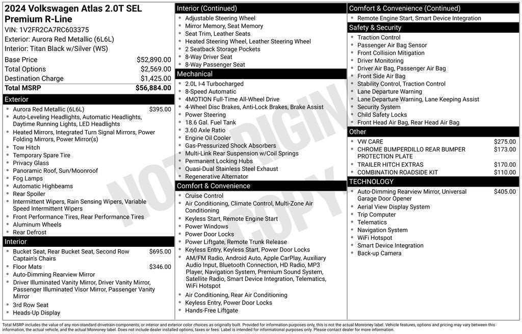 2024 Volkswagen Atlas 2.0T SEL Premium R-Line