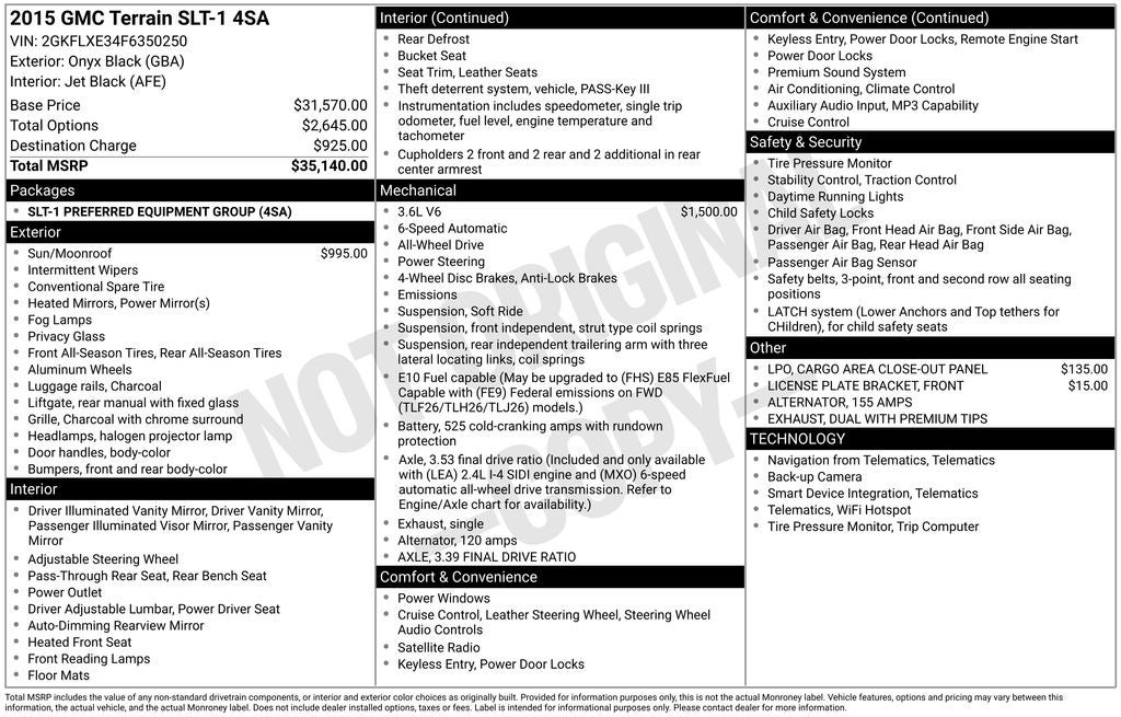 2015 GMC Terrain SLT-1