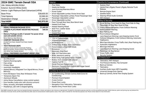 2024 GMC Terrain Denali