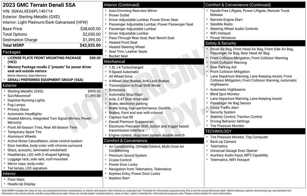2023 GMC Terrain Denali