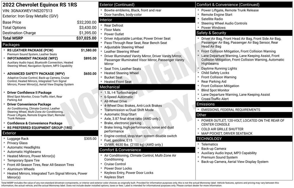 2022 Chevrolet Equinox RS