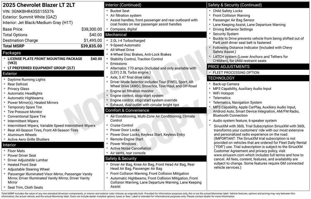 2025 Chevrolet Blazer LT