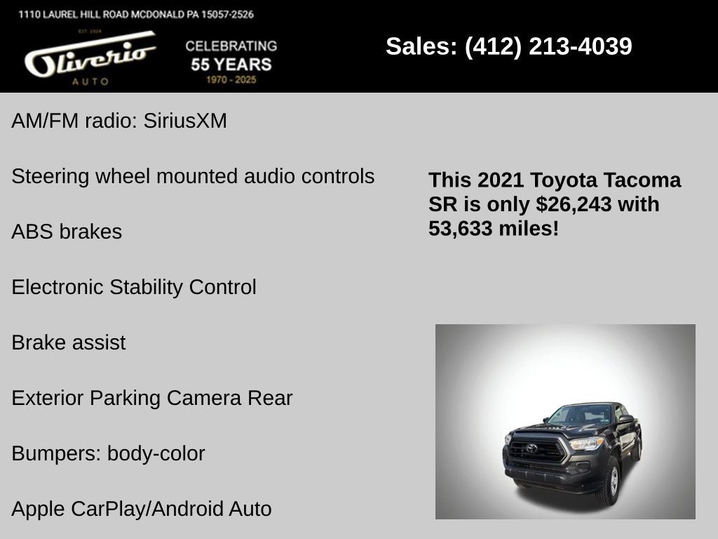 2021 Toyota Tacoma SR