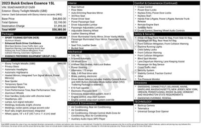 2023 Buick Enclave Essence