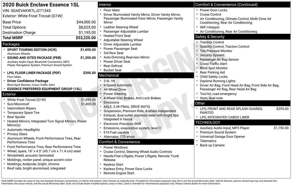 2020 Buick Enclave Essence