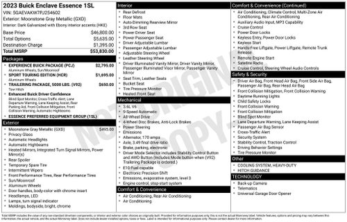 2023 Buick Enclave Essence