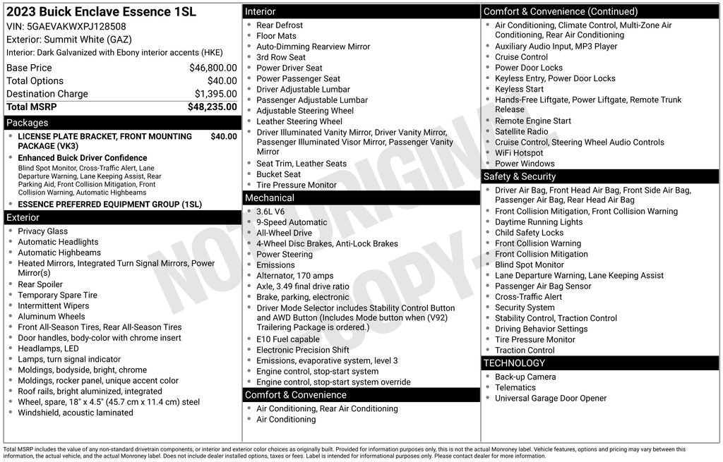 2023 Buick Enclave Essence