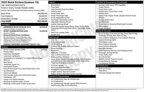 2023 Buick Enclave Essence