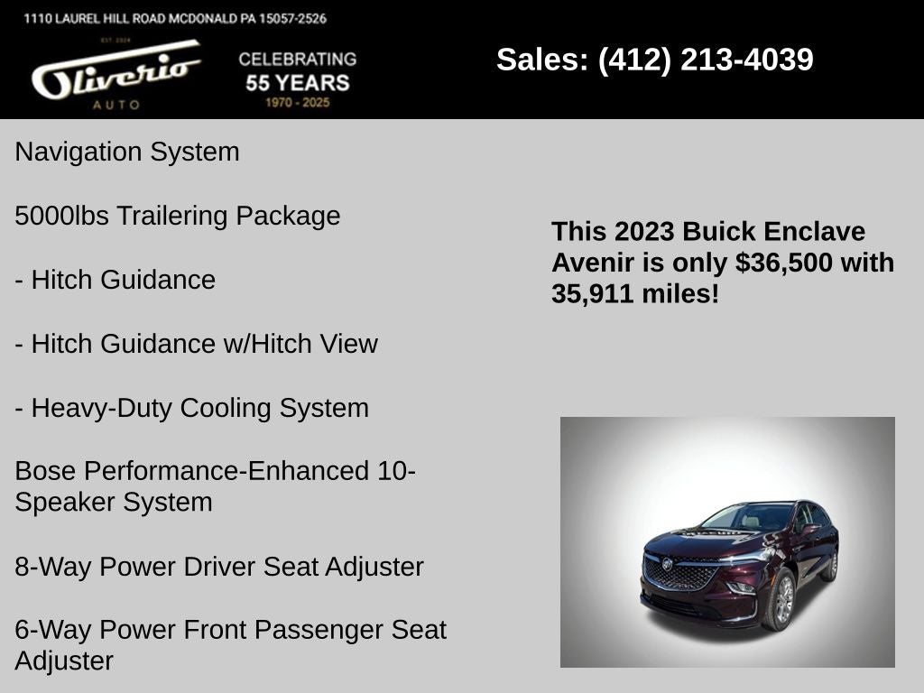 2023 Buick Enclave Avenir