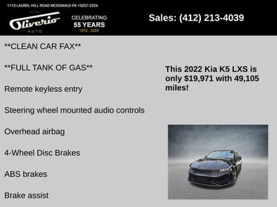 2022 Kia K5 LXS