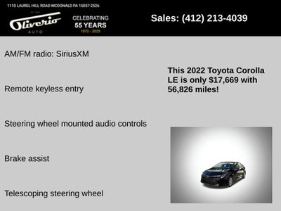 2022 Toyota Corolla LE