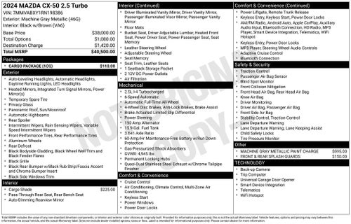 2024 Mazda Mazda CX-50 2.5 Turbo