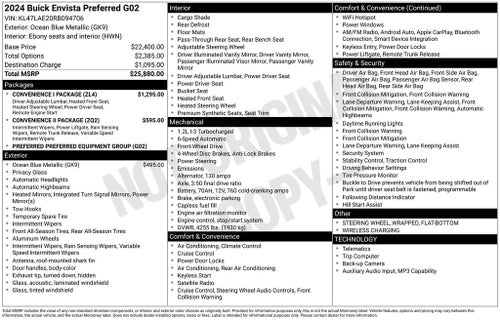 2024 Buick Envista Preferred