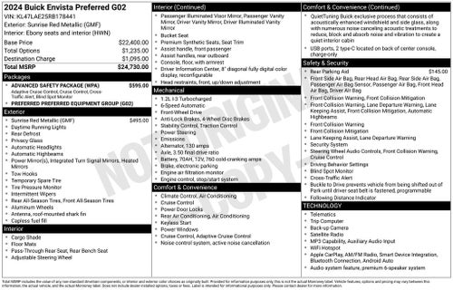 2024 Buick Envista Preferred