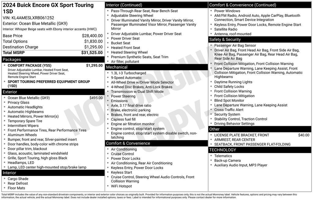 2024 Buick Encore GX Sport Touring