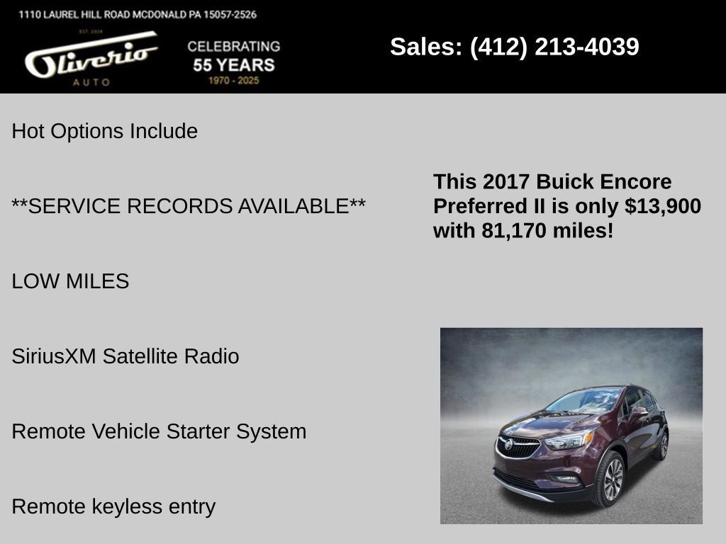 2017 Buick Encore Preferred II
