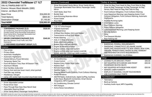 2022 Chevrolet TrailBlazer LT