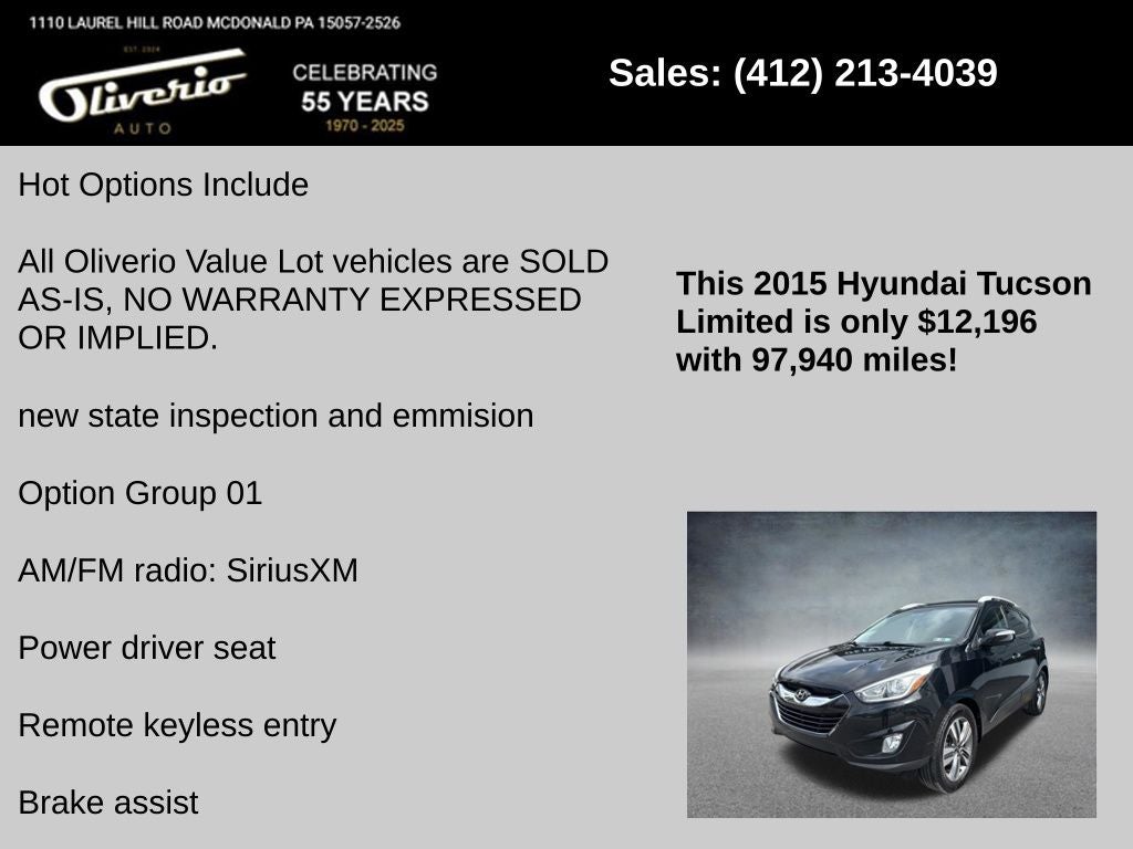 2015 Hyundai Tucson Limited