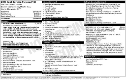 2023 Buick Envision Preferred