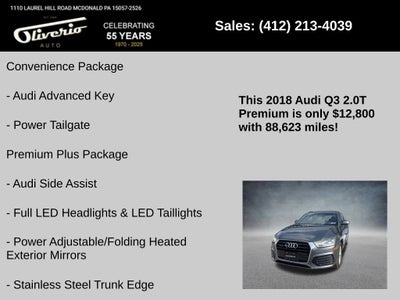 2018 Audi Q3 2.0T Premium quattro