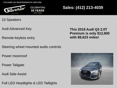 2018 Audi Q3 2.0T Premium quattro