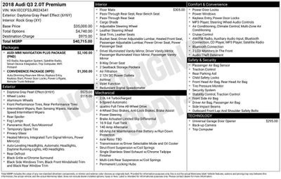 2018 Audi Q3 2.0T Premium quattro