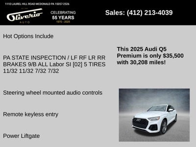 2025 Audi Q5 45 S line Premium quattro