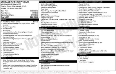 2022 Audi A3 40 Premium quattro