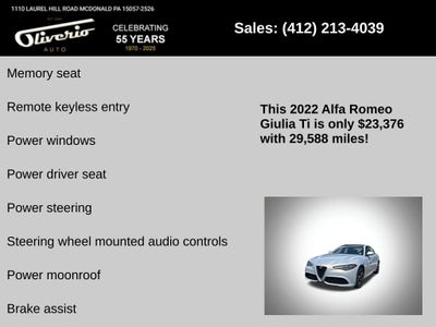 2022 Alfa Romeo Giulia Ti
