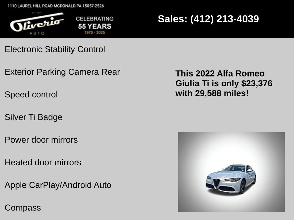 2022 Alfa Romeo Giulia Ti